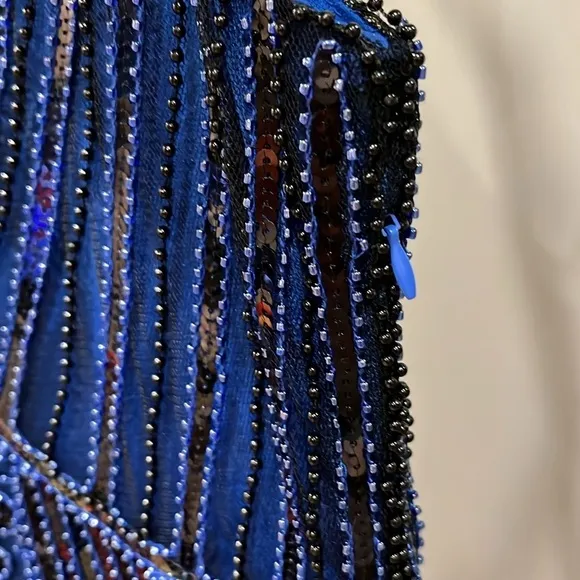 🇪🇸 20s Flapper Gatsby Charleston Sequin Bead Evening Cocktail Prom Dress