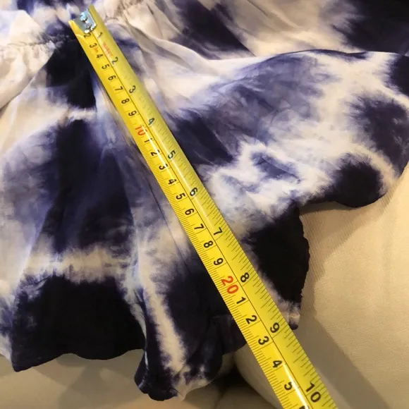🦋 Vintage Havana Tie Dye v-neck Boho butterfly sleeve shorts romper