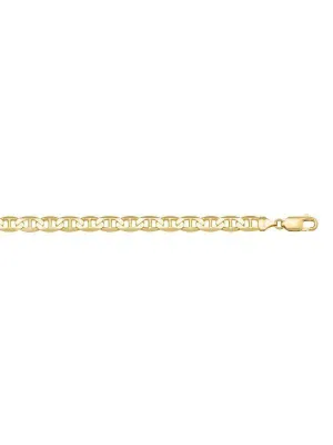 10k, 14k Yellow Gold Flat Anchor 4.6 mm Italian Bracelet