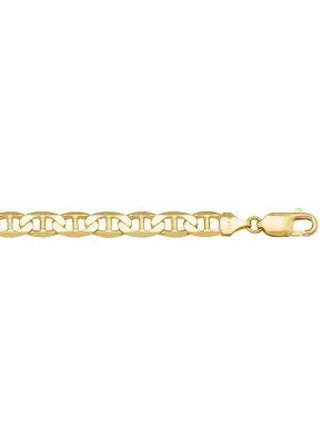 10k, 14k Yellow Gold Flat Anchor 7.5 mm Italian Bracelet