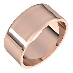 10K Rose 8 mm Flat Ultra-Light Band Size 7.5