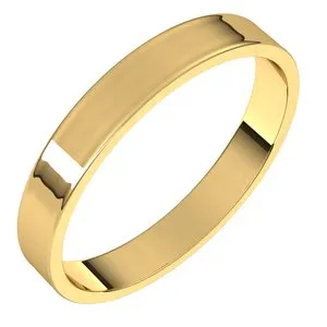 10K Yellow 3 mm Flat Ultra-Light Band Size 6.5