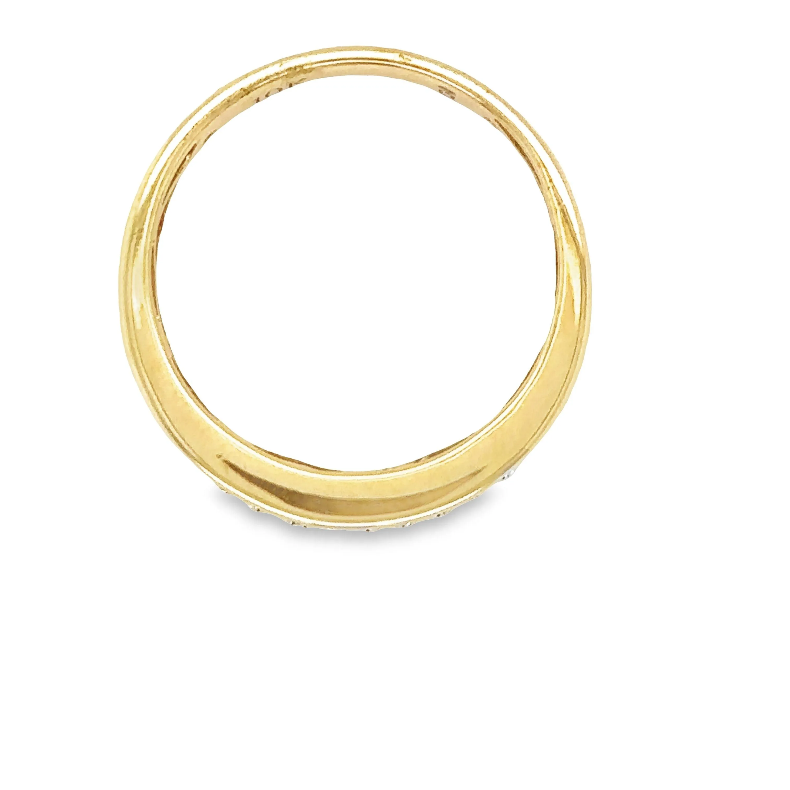 10K Yellow Gold 0.40TDW Diamond Men's Band