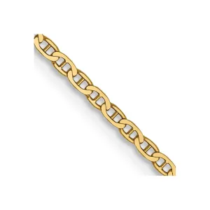 14k 1.5mm Lightweight Flat Anchor Link Pendant Chain