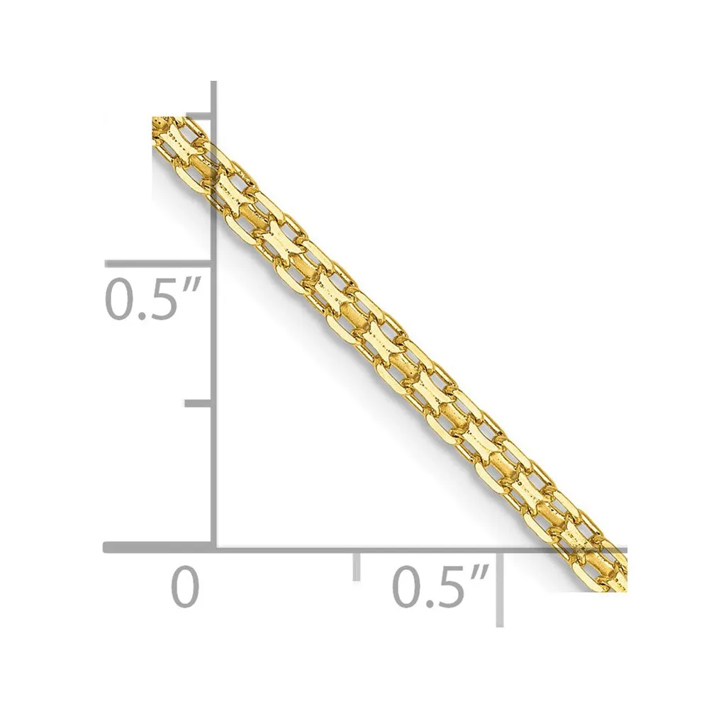 14k 1.8mm Lightweight Bismark Flat Chain