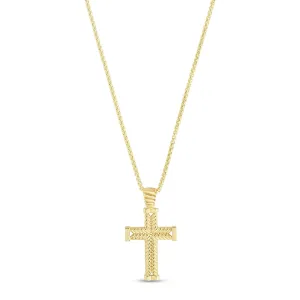 14K Gold Cross Necklace
