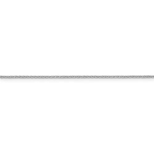 14K White Gold 1.1mm Flat Cable Chain - Various Sizes