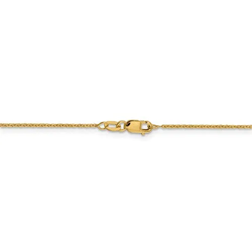14K Yellow Gold 1.1mm Flat Cable Chain - Various Sizes