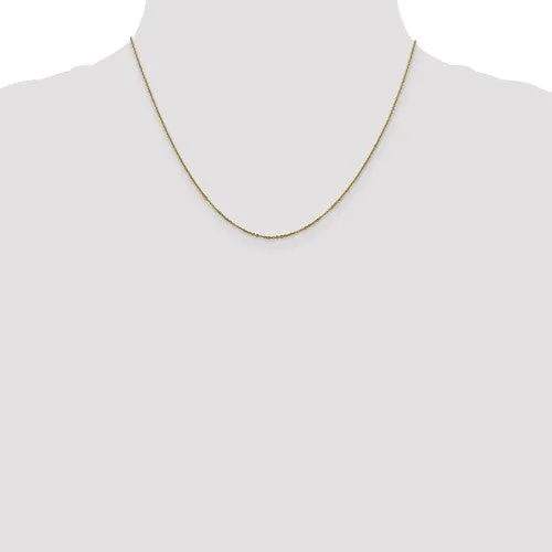 14K Yellow Gold 1.1mm Flat Cable Chain - Various Sizes