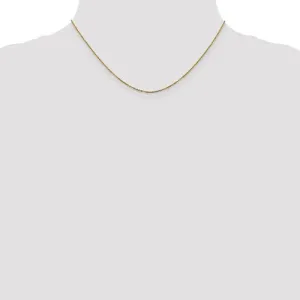14K Yellow Gold 1.1mm Flat Cable Chain - Various Sizes