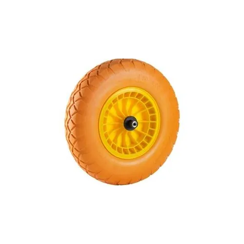 16" Orange Flat Free Wheelbarrow Tire