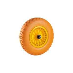 16" Orange Flat Free Wheelbarrow Tire
