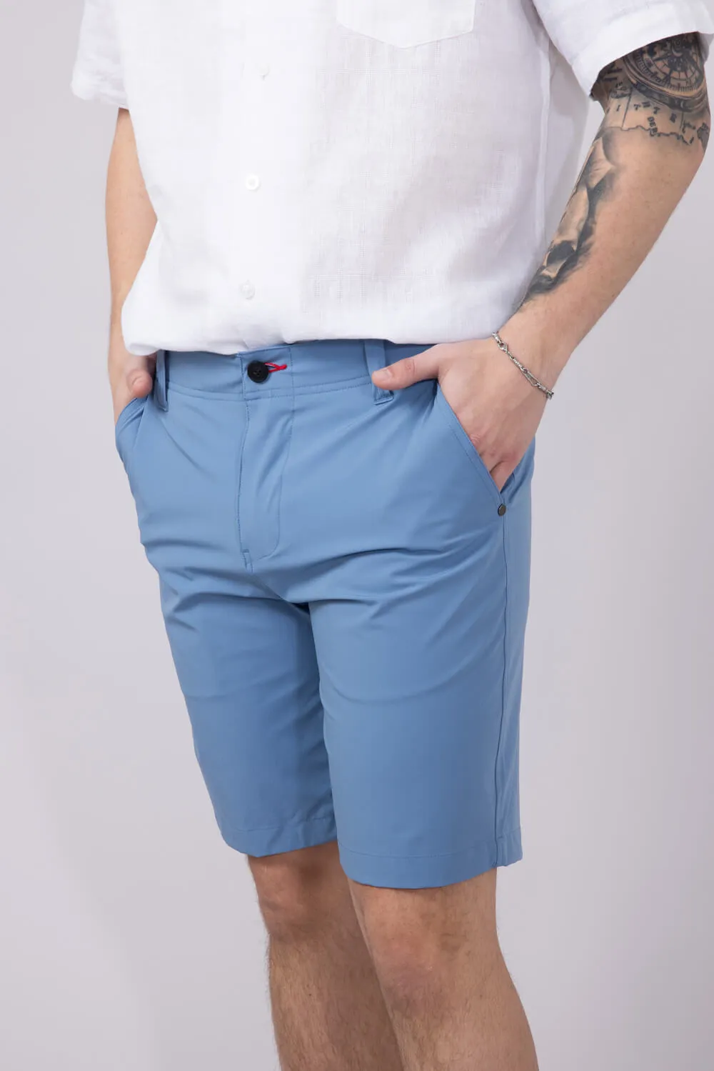 1897 Legends 9” Hydro Flat Front Shorts for Men in Light Blue | 5GLL1225-LTBLUE