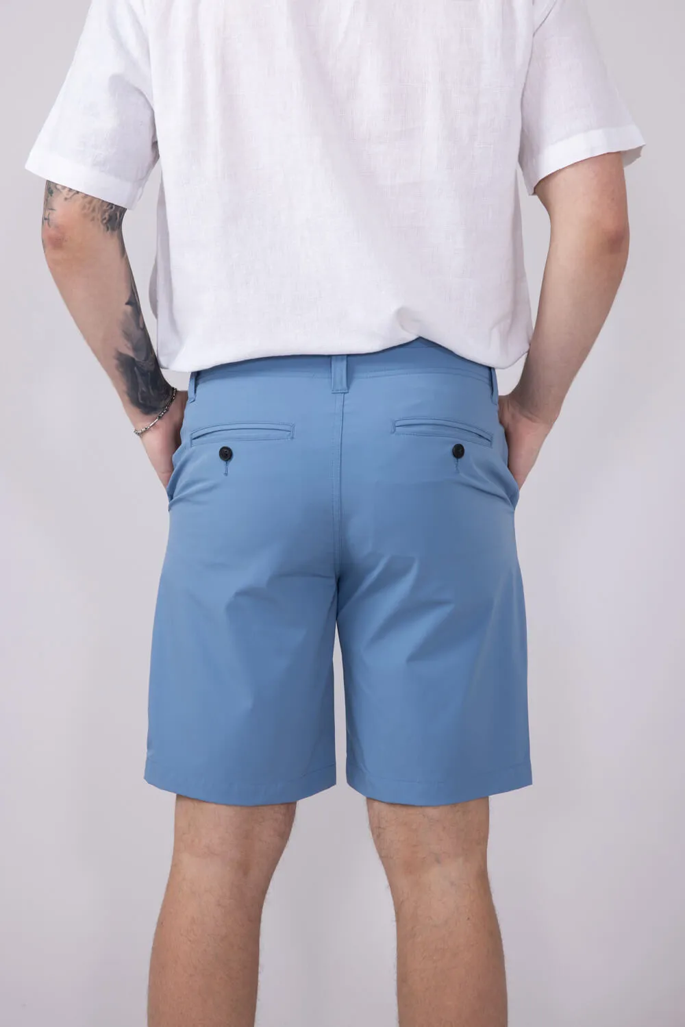 1897 Legends 9” Hydro Flat Front Shorts for Men in Light Blue | 5GLL1225-LTBLUE