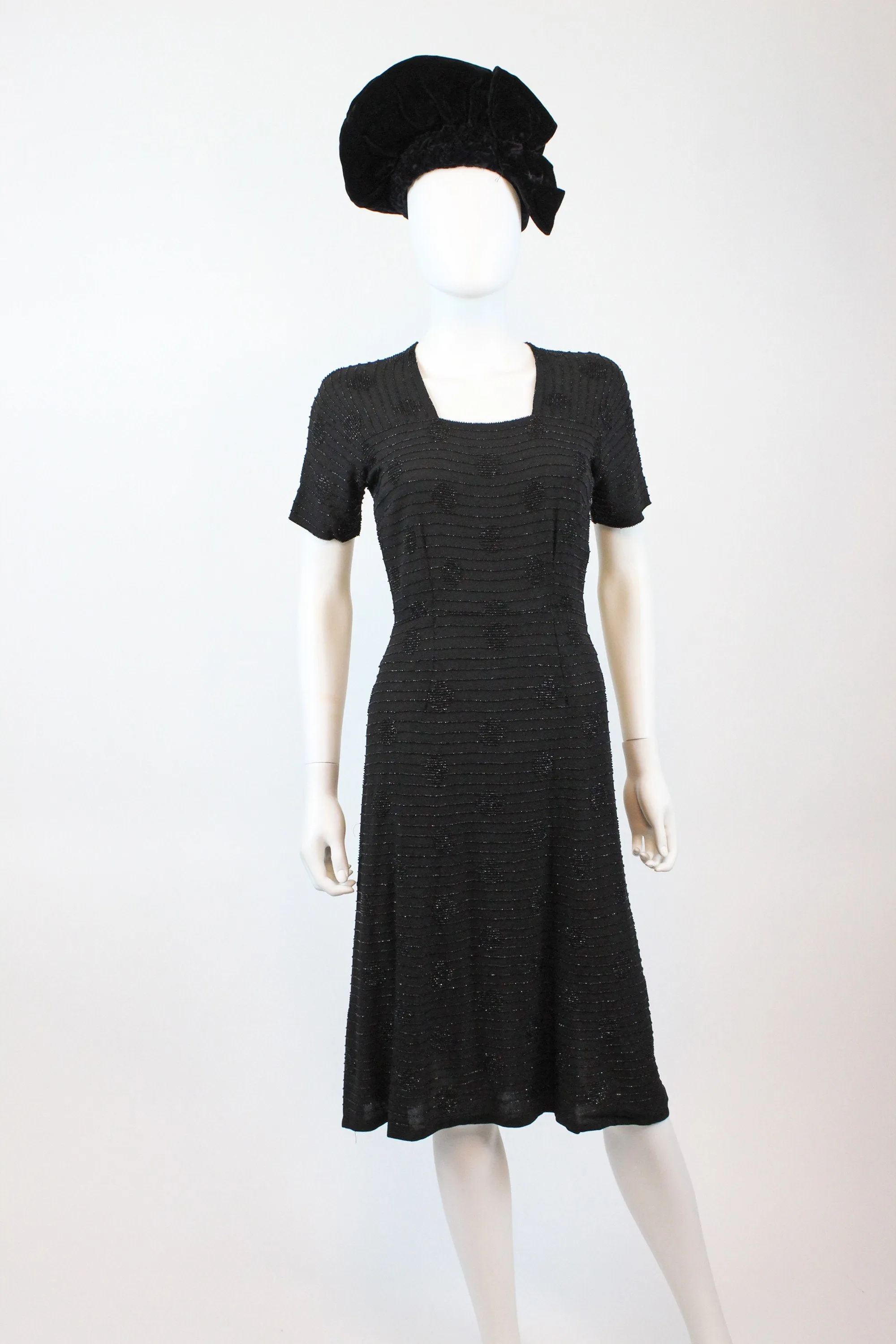 1940s beaded dress xs small  | new fall