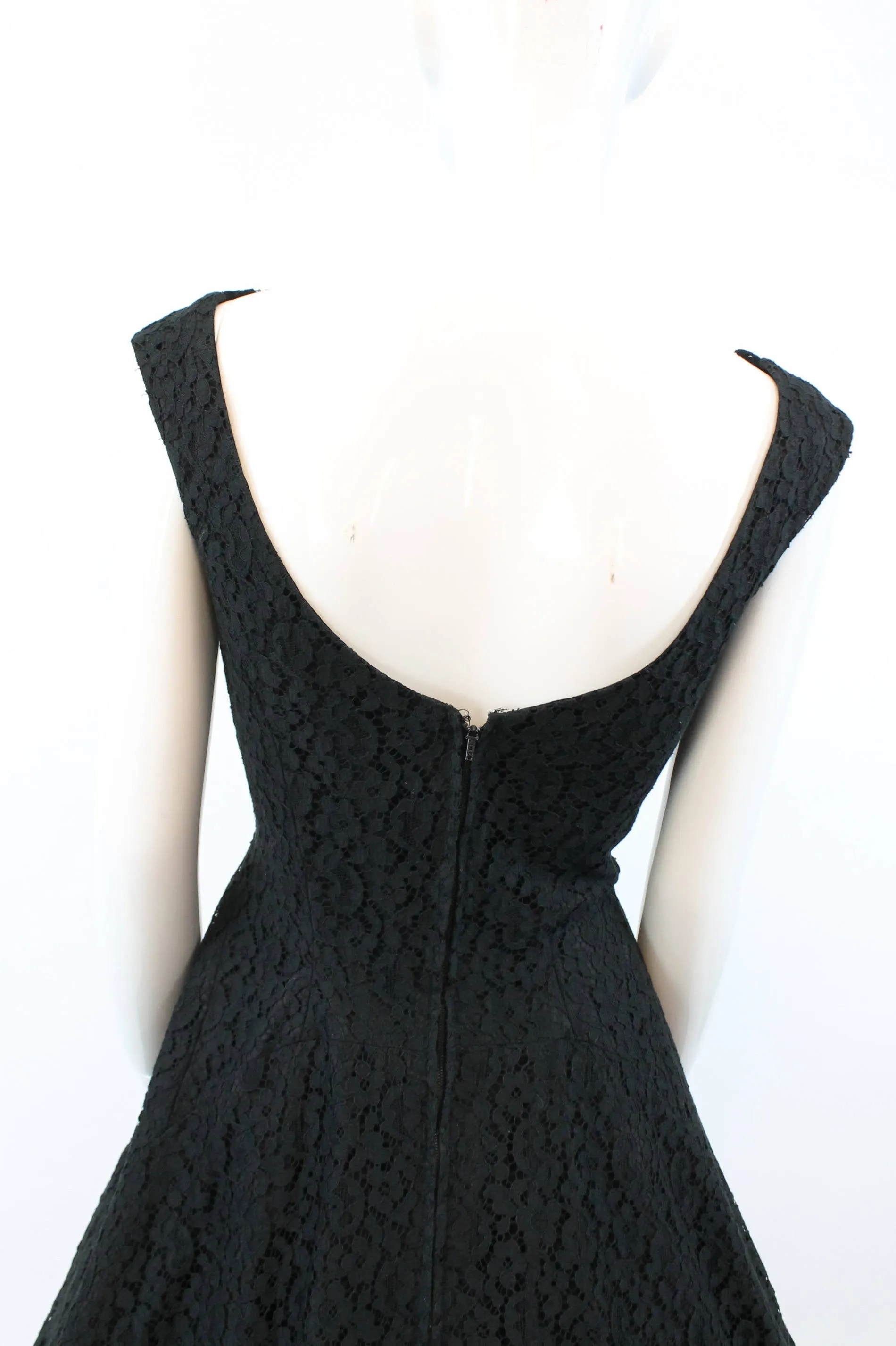 1950s Jonny Herbert  lace dress full skirt cocktail dress xs | new fall