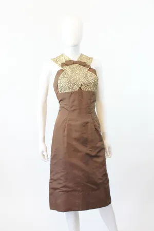 1950s Oleg Cassini wiggle dress small | new fall