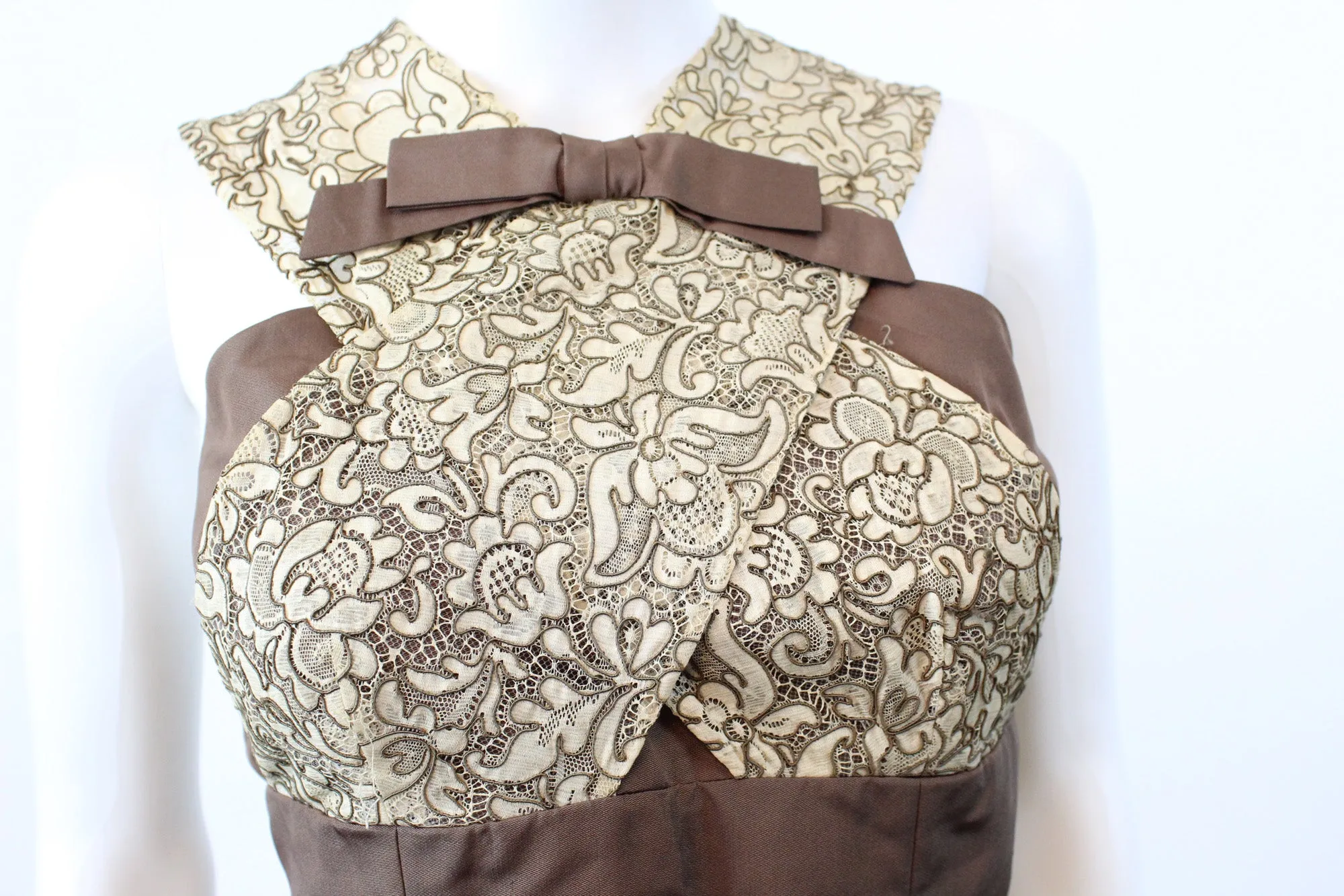 1950s Oleg Cassini wiggle dress small | new fall