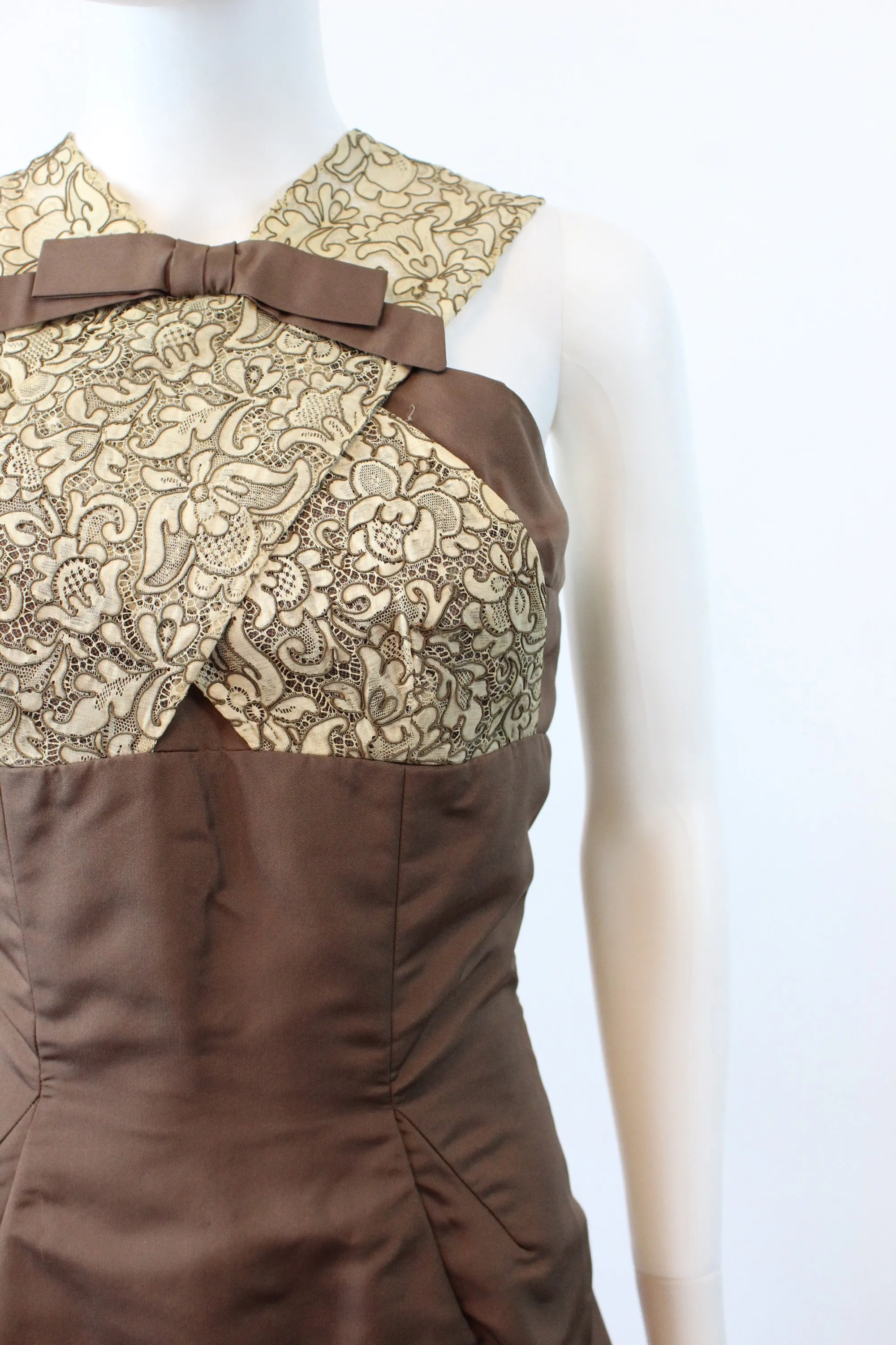 1950s Oleg Cassini wiggle dress small | new fall