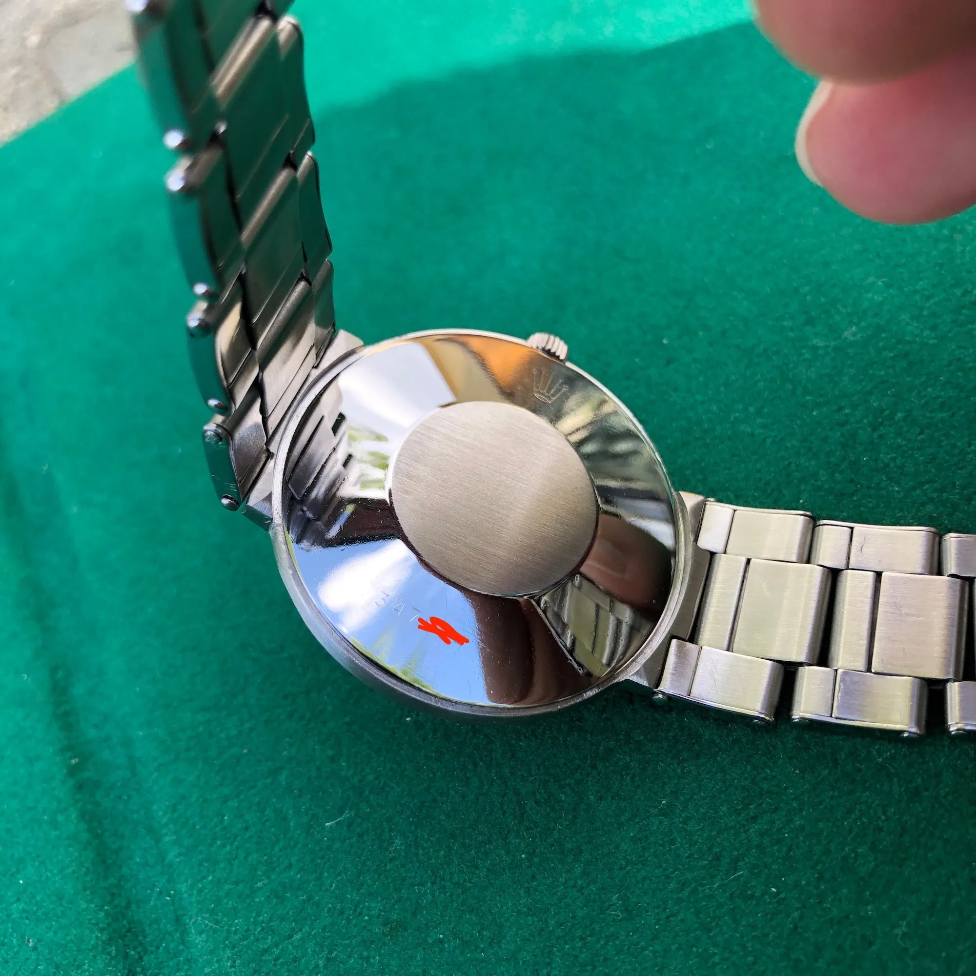 1955 Rolex Precision 9083 UFO Stainless Steel Cal. 1210 Manual Wristwatch