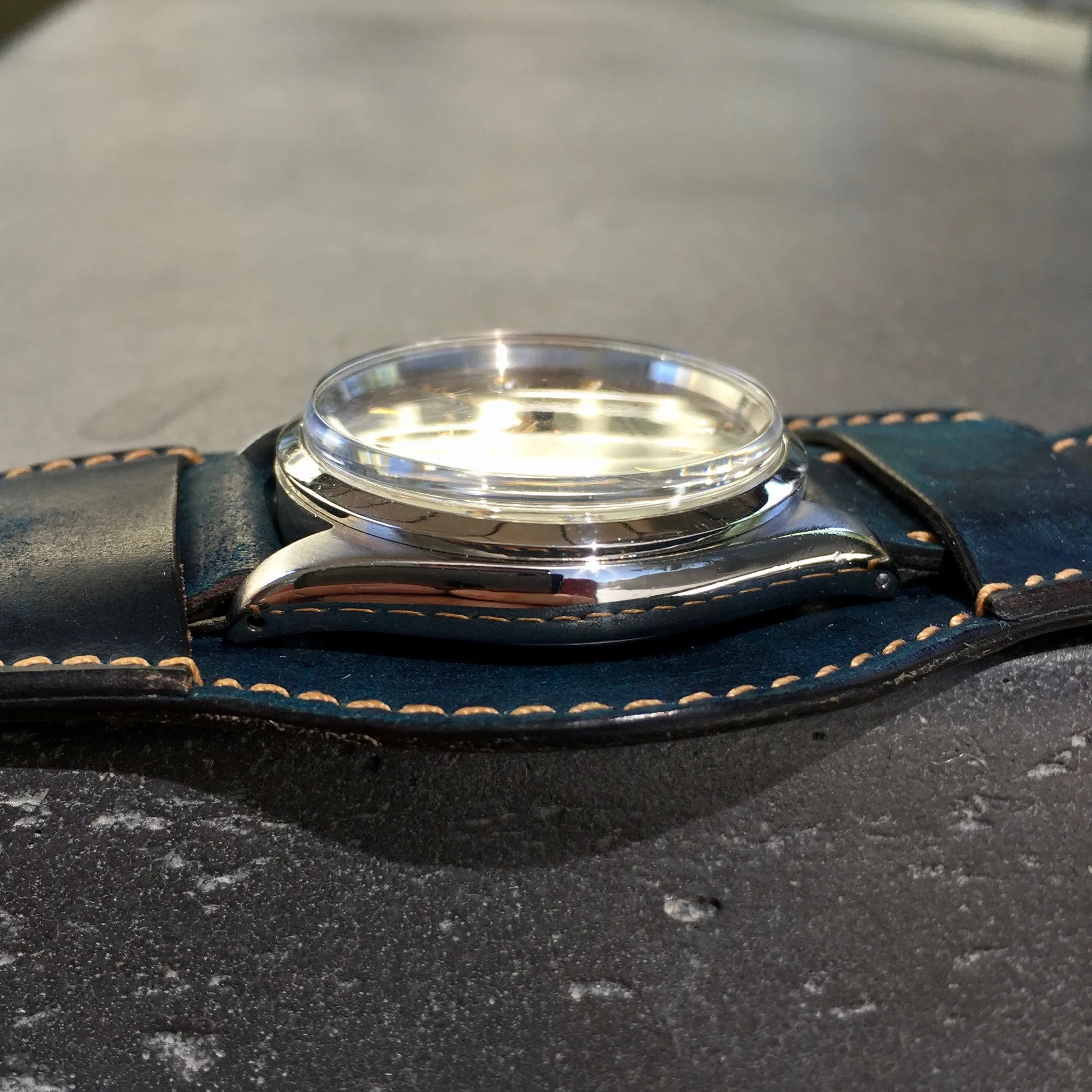 1960 Rolex Oyster Perpetual 1002 RARE Iridescent Stainless Steel Wristwatch