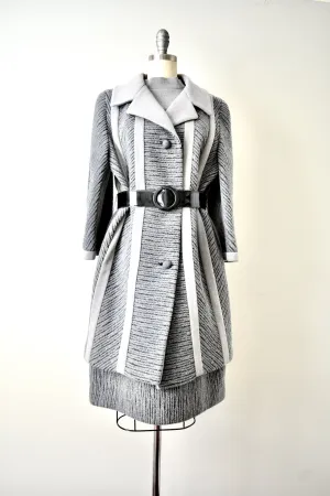1960s Gray Wool Coat Jacket and Dress  by Lilli Ann
