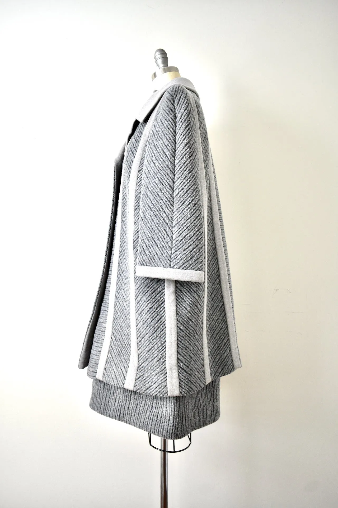 1960s Gray Wool Coat Jacket and Dress  by Lilli Ann