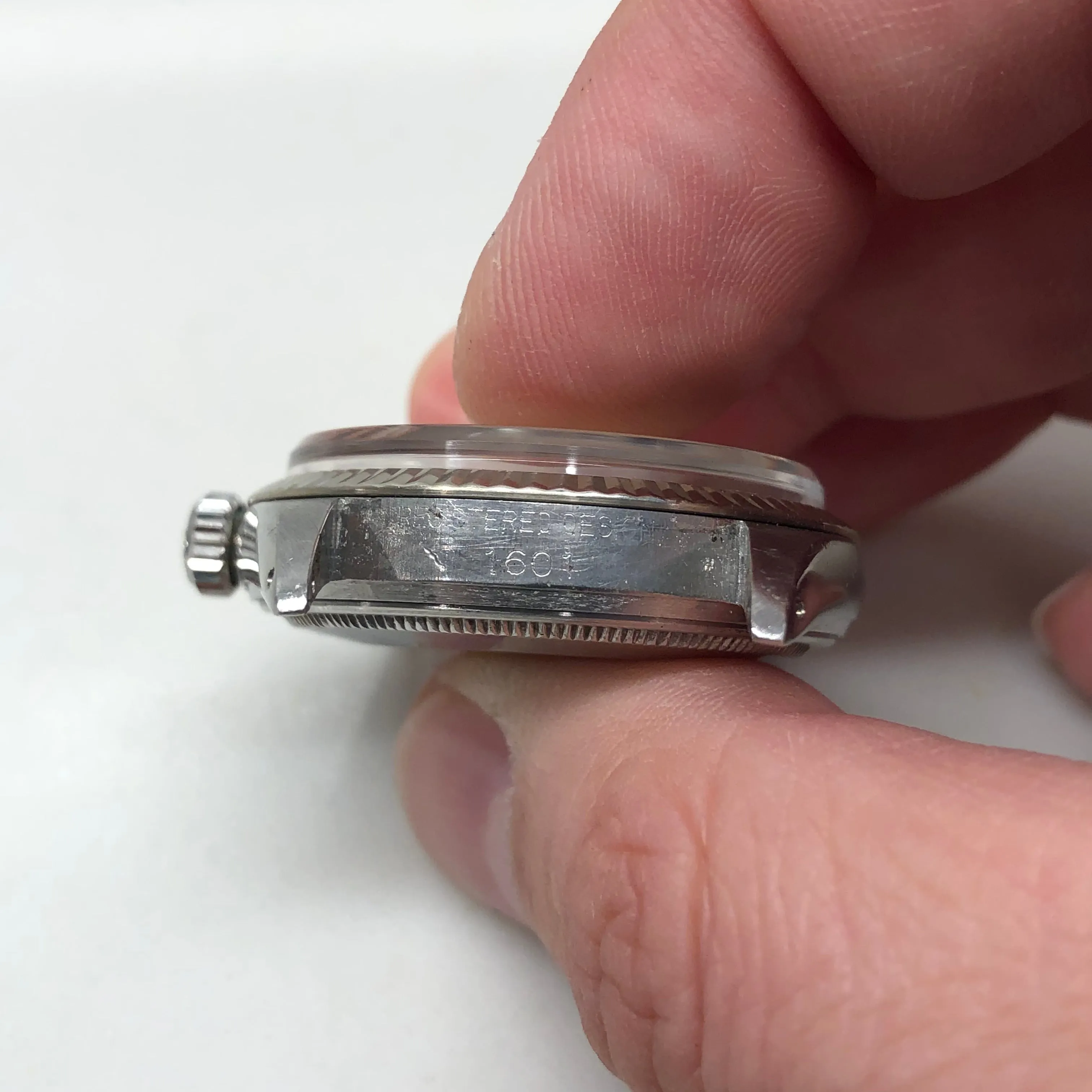1964 Rolex Datejust 1601 Fluted Stainless Steel Silver Dial Jubilee Automatic Wristwatch