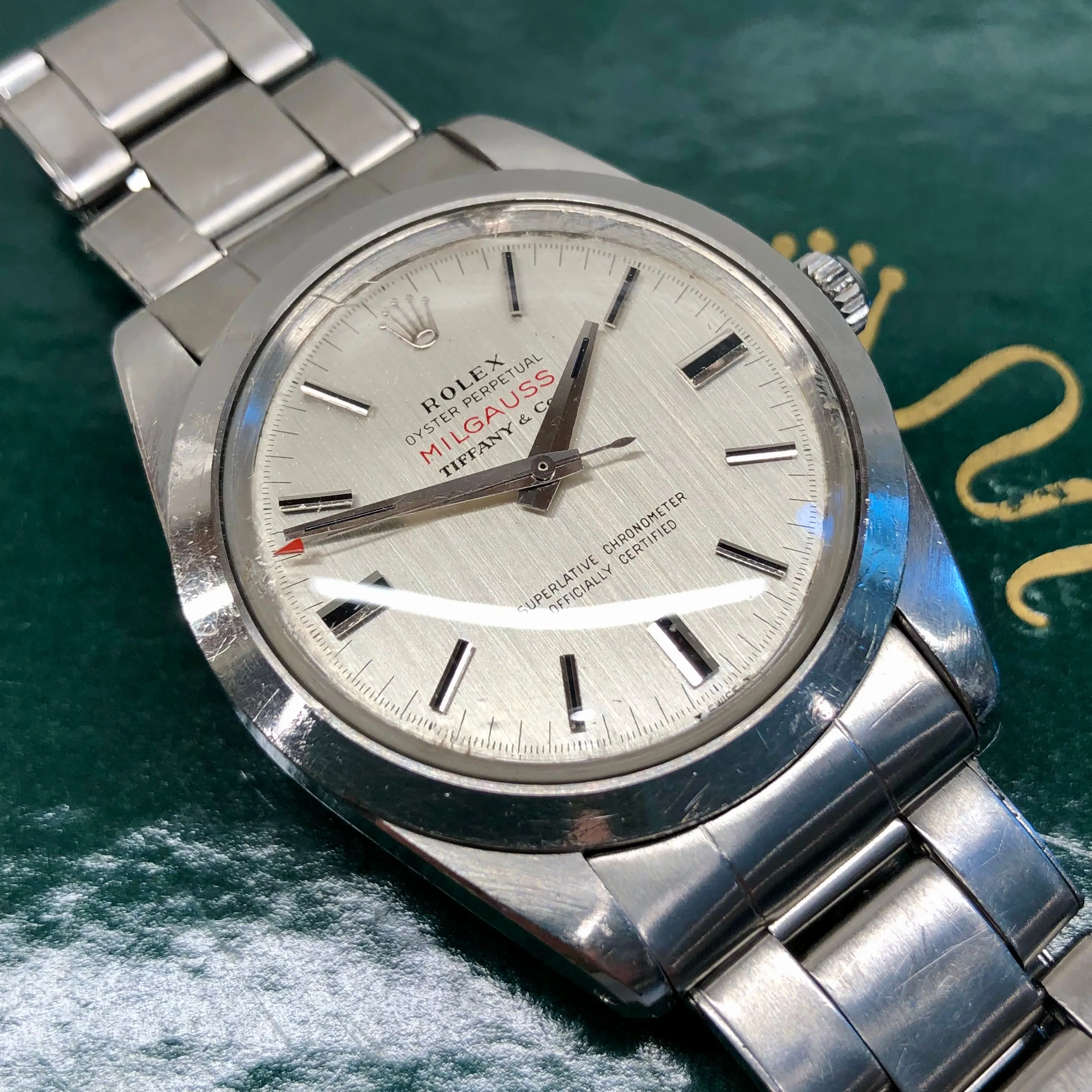1964 Rolex Milgauss 1019 Tiffany & Co. CERN Dial Stainless Steel Wristwatch
