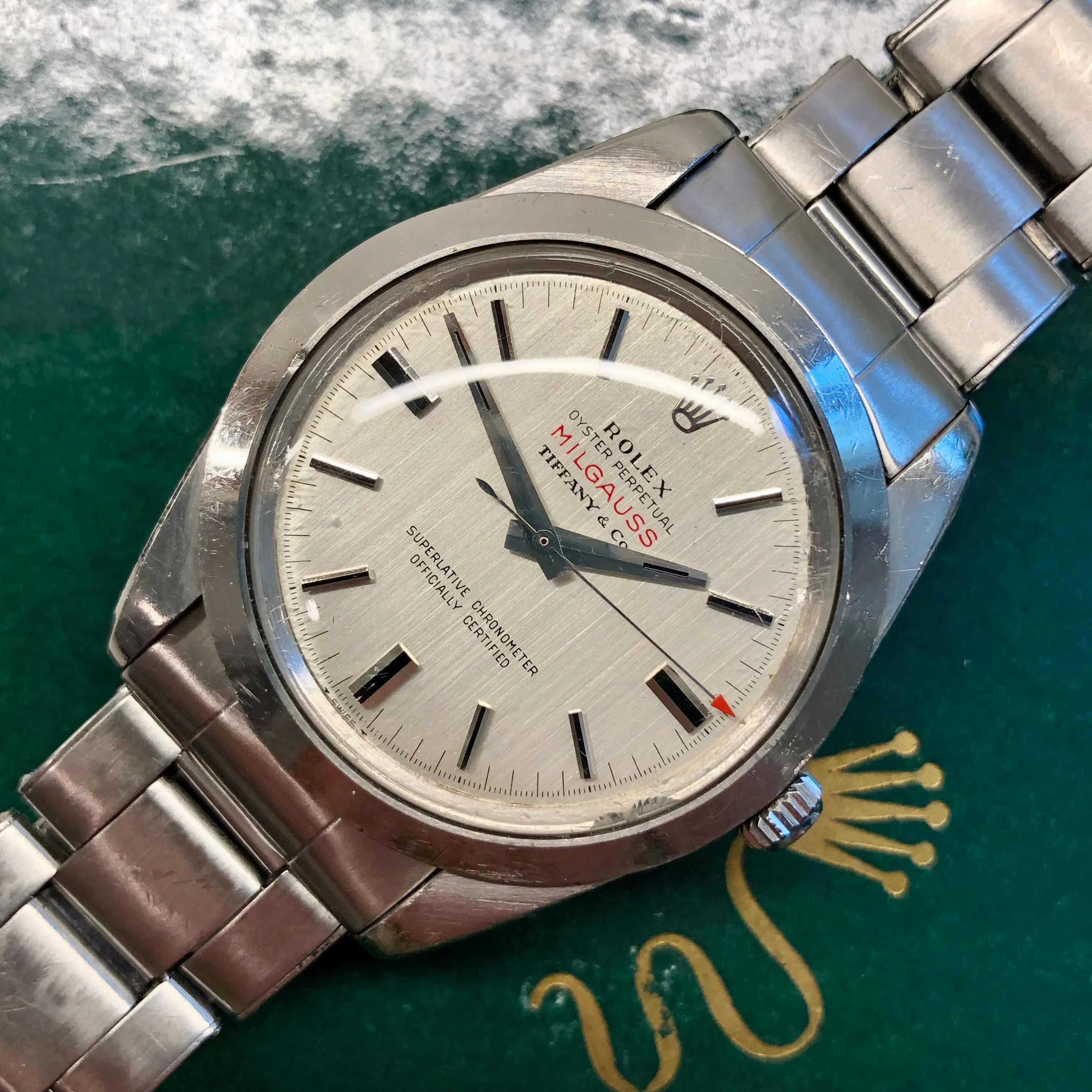 1964 Rolex Milgauss 1019 Tiffany & Co. CERN Dial Stainless Steel Wristwatch