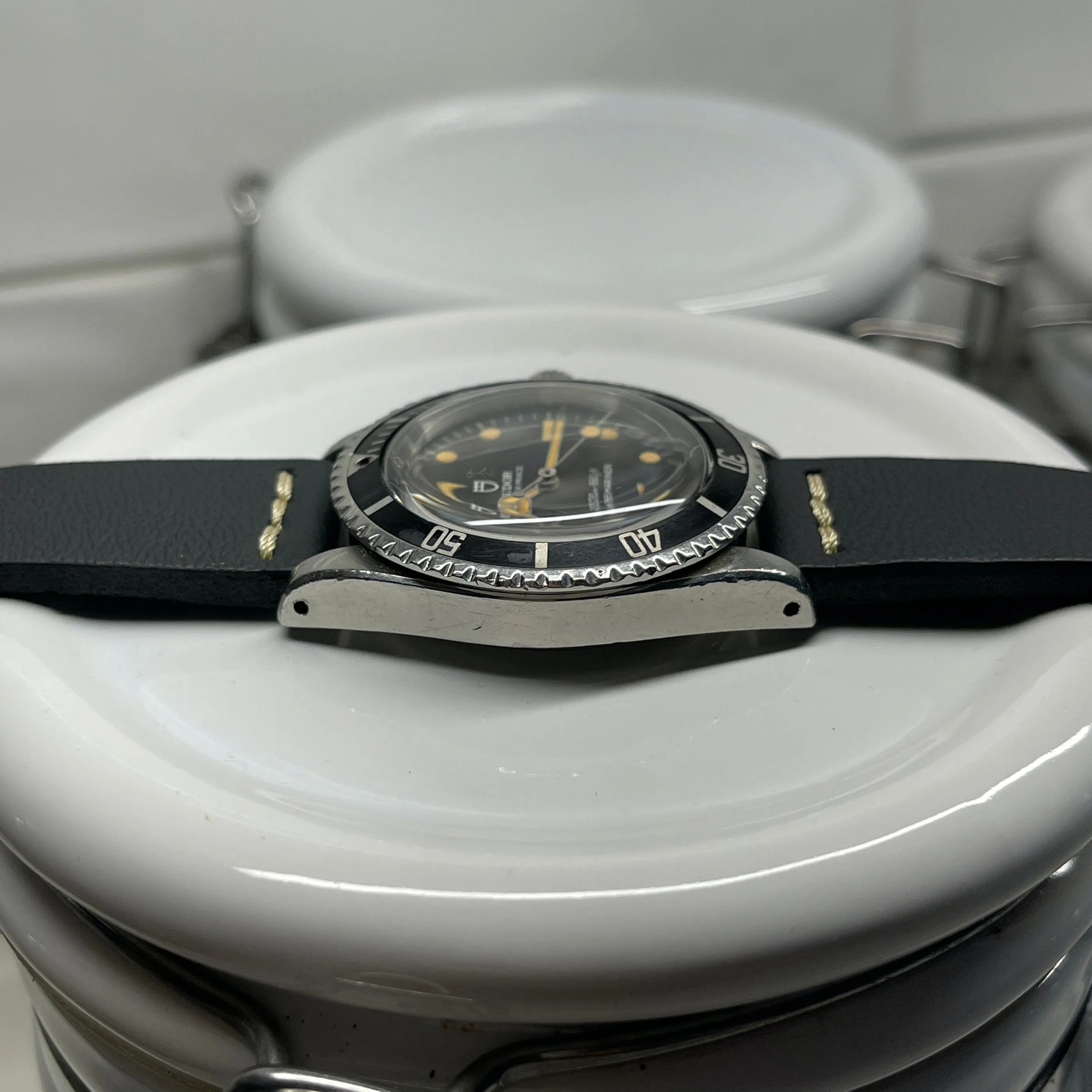 1968 Vintage Tudor Submariner 7016 Oyster Prince Lollipop Automatic Wristwatch