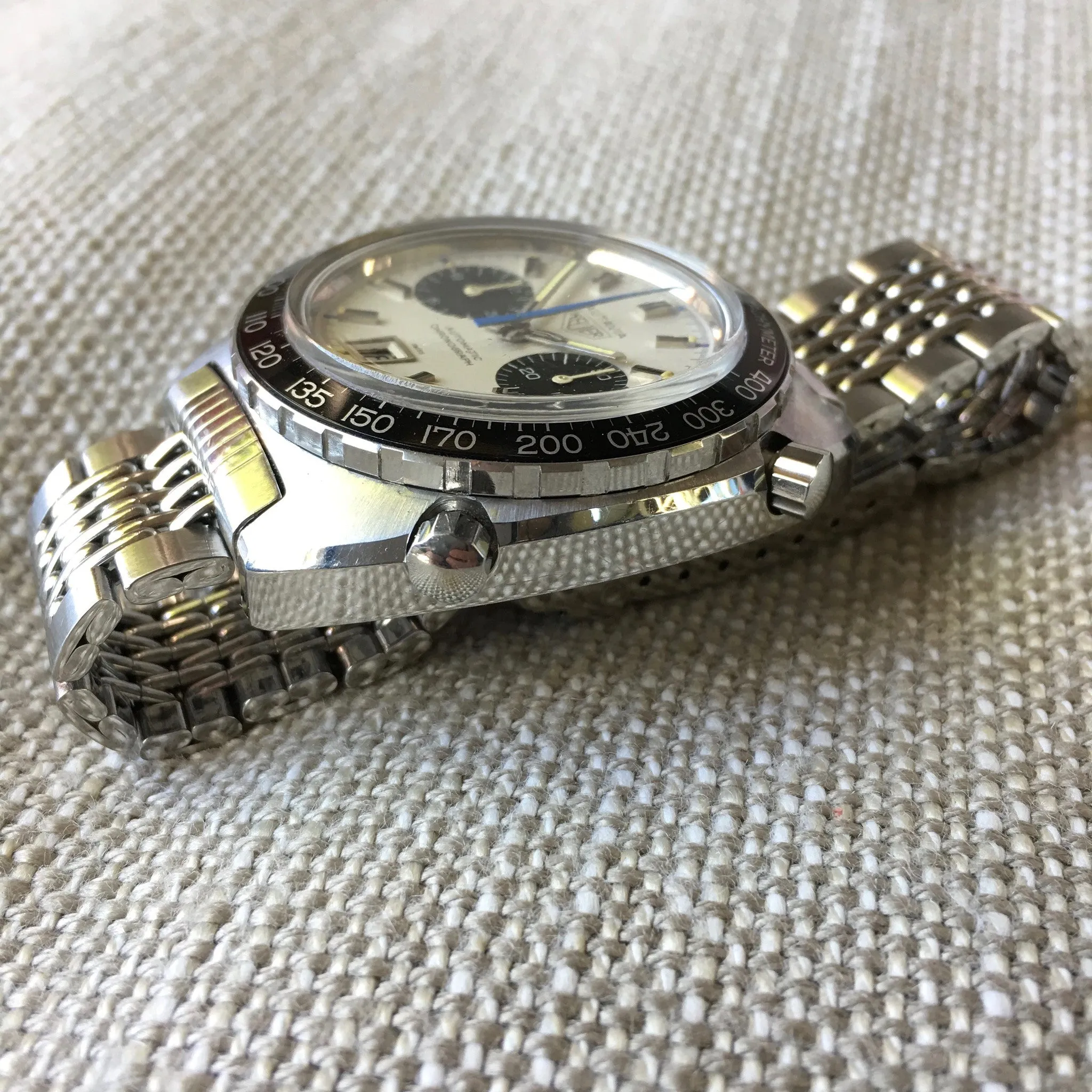1971 Heuer Autavia 1163 Jo Siffert Mk. IV Steel Chronograph Cal. 11 Watch