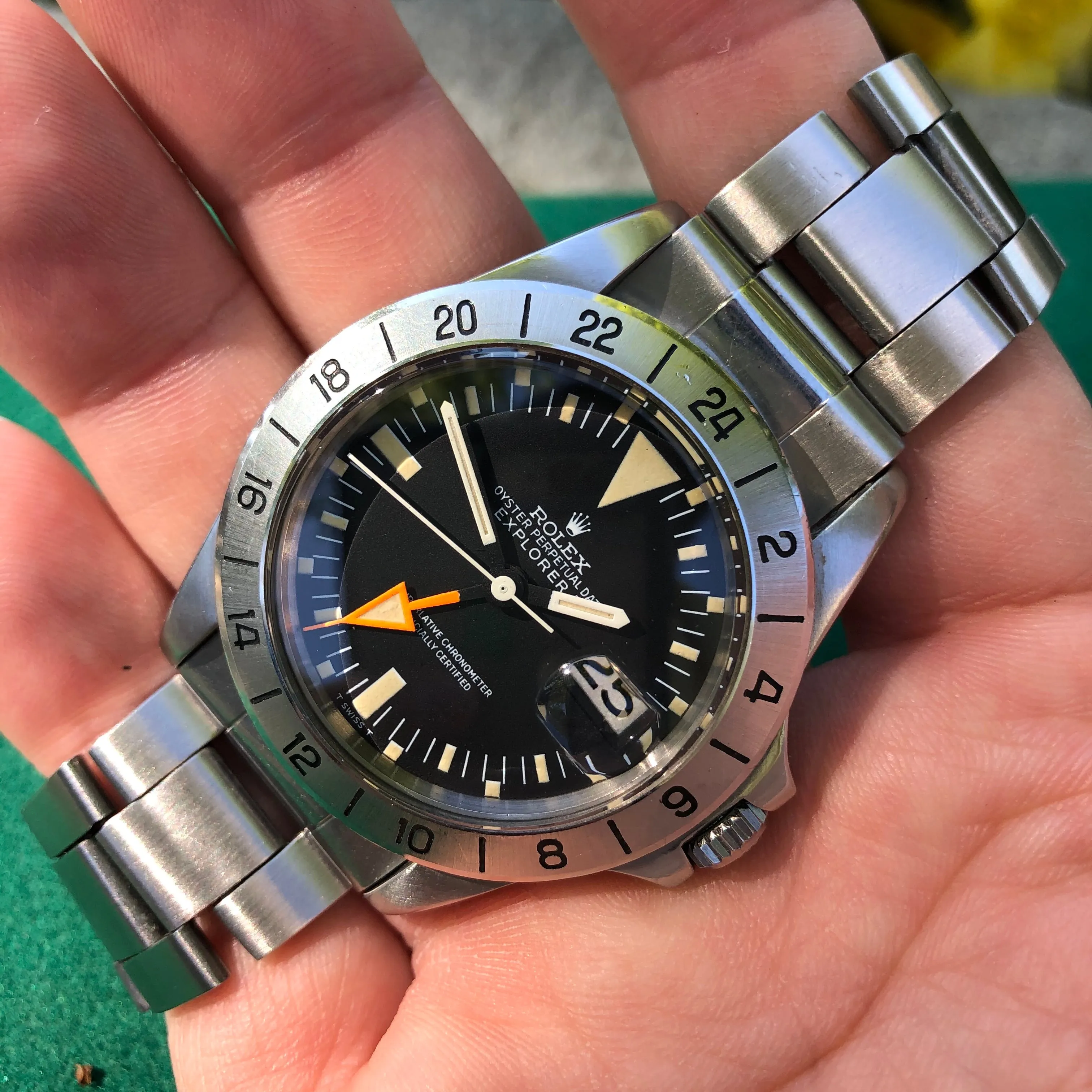 1971 Rolex Explorer II 1655 Steve McQueen Straight Hand First Series Wristwatch Box Papers