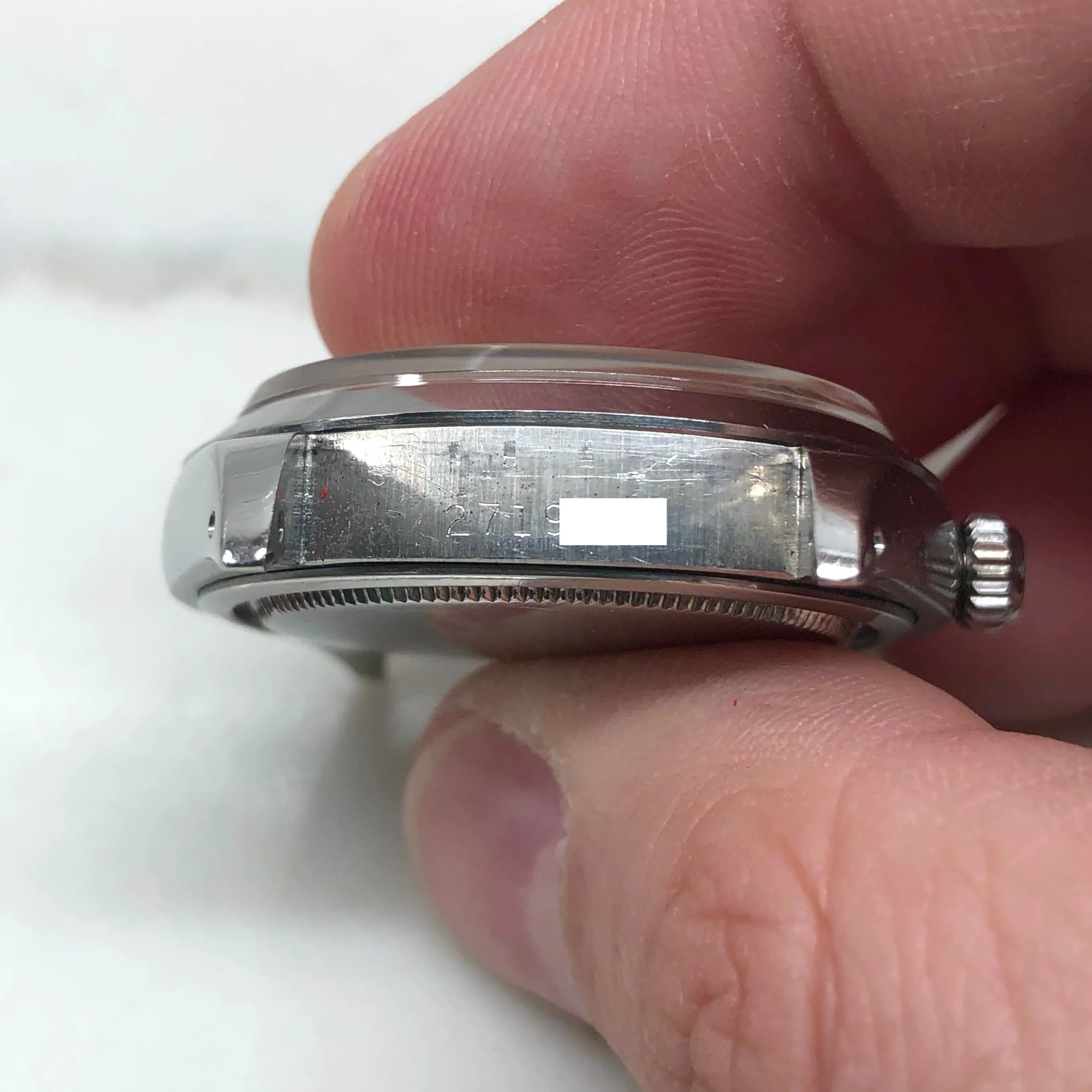 1971 Rolex Oysterdate Precision 6694 Stainless Steel Manual Wristwatch