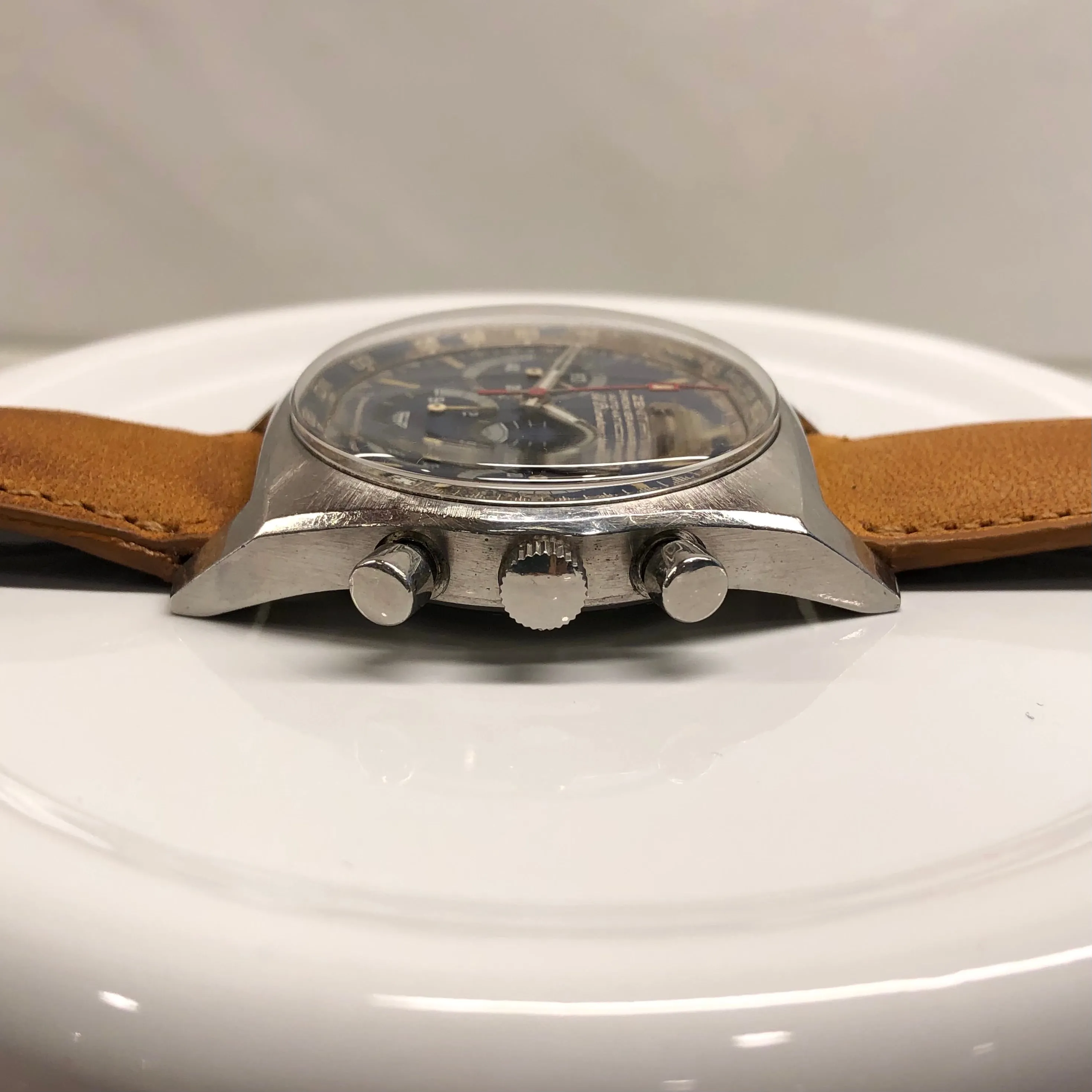 1971 Zenith El Primero A3818 Cover Girl Steel Vintage Chronograph Wristwatch