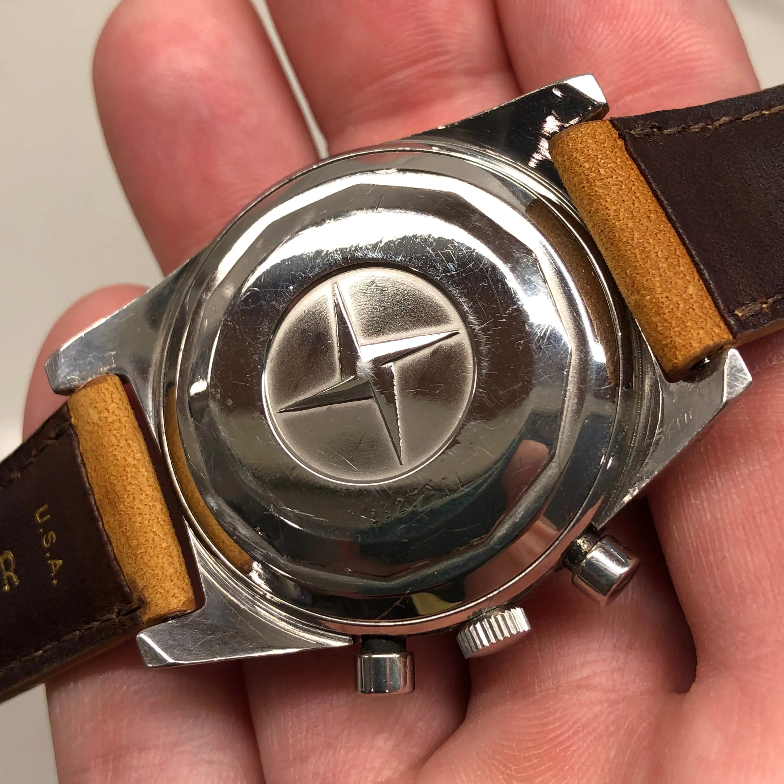 1971 Zenith El Primero A3818 Cover Girl Steel Vintage Chronograph Wristwatch