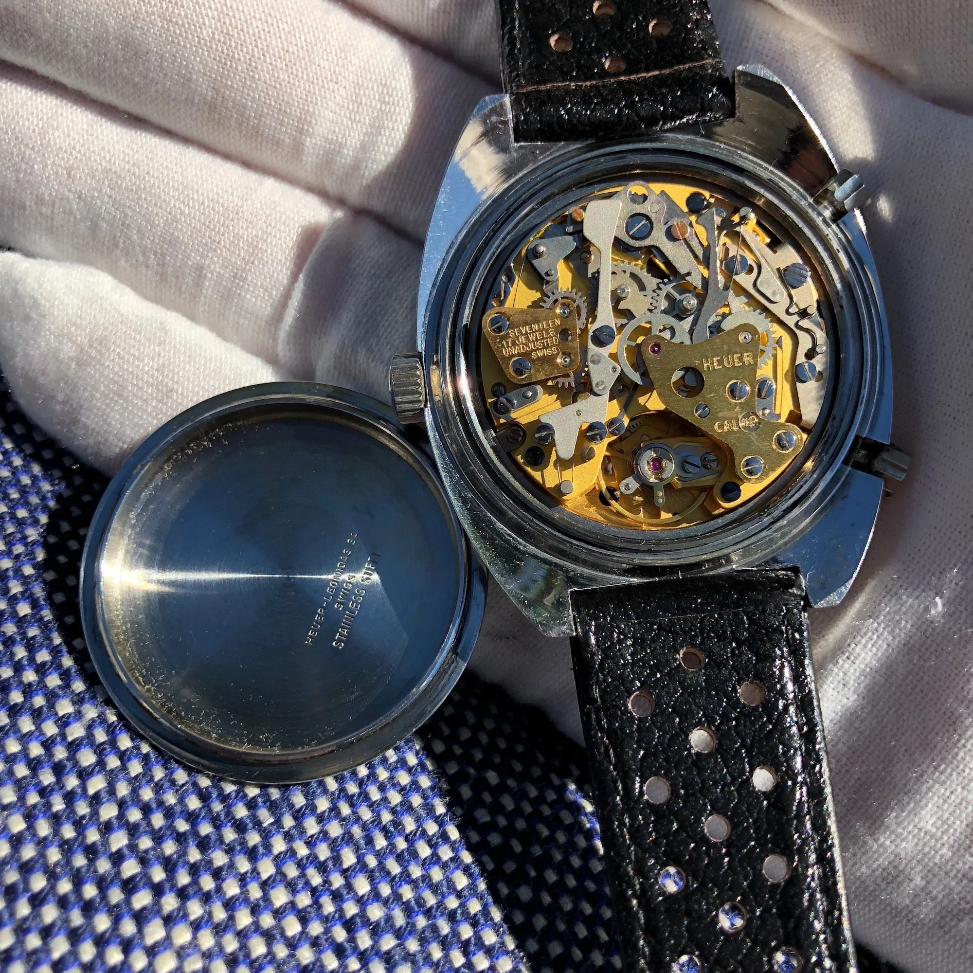 1972 Heuer Autavia 1163 Viceroy Steel Chronograph Cal. 12 Wristwatch