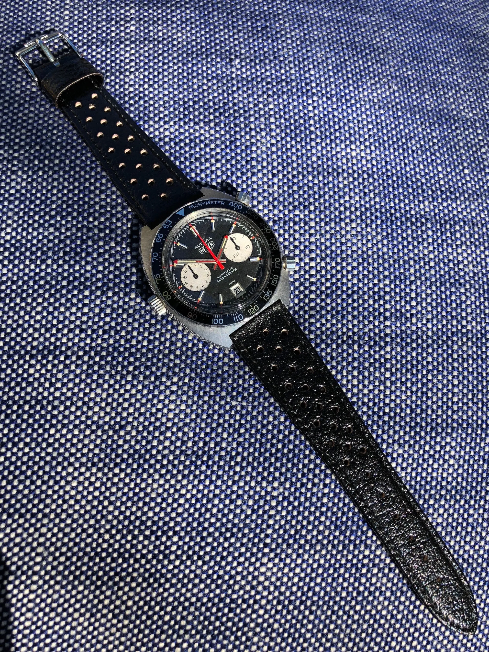 1972 Heuer Autavia 1163 Viceroy Steel Chronograph Cal. 12 Wristwatch