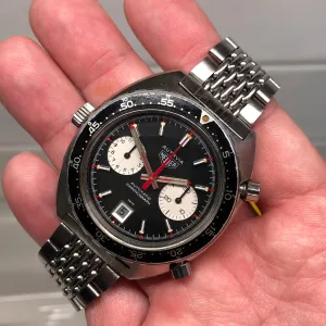 1972 Vintage Heuer Autavia 1163 Viceroy Steel Chronograph Cal. 12 Automatic Wristwatch