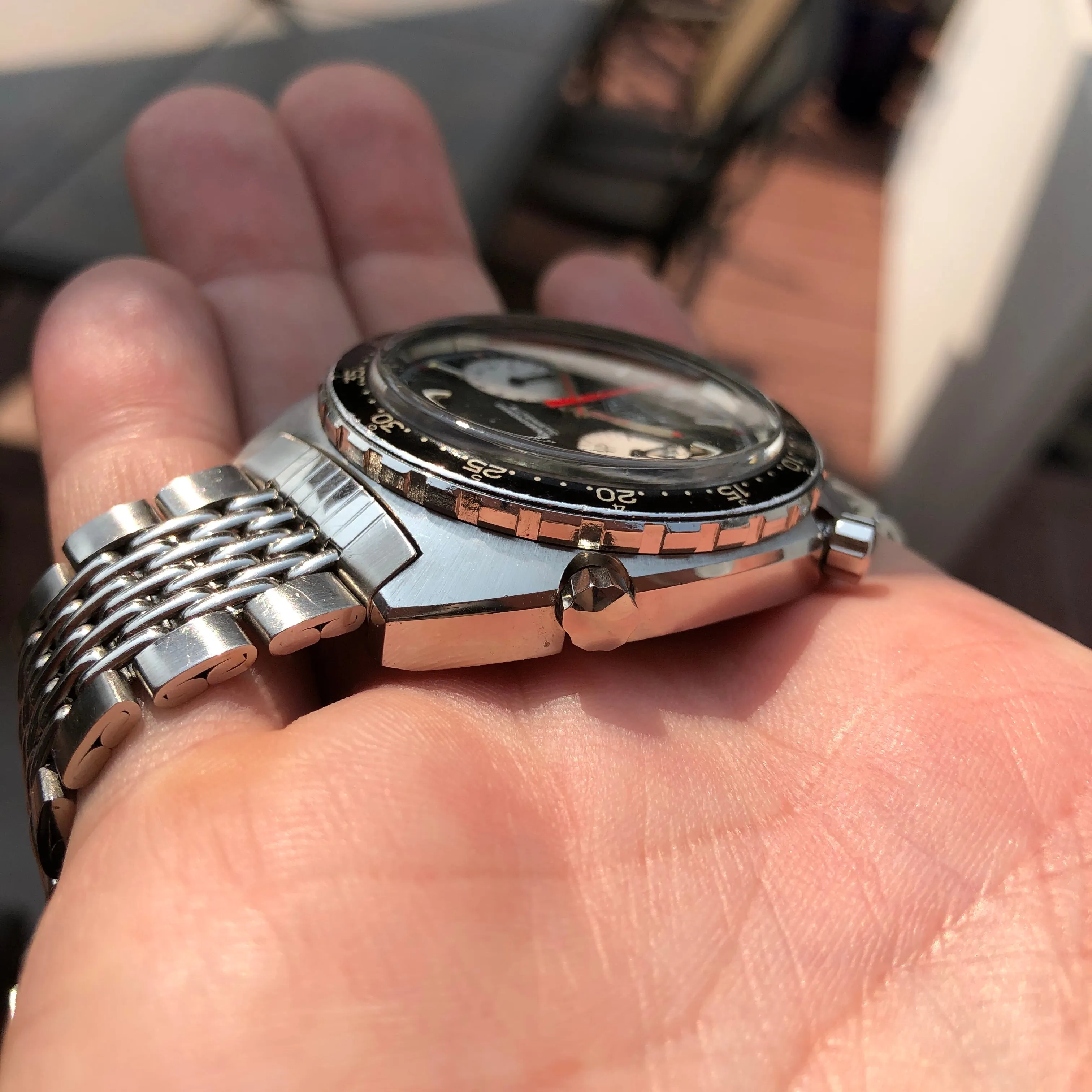 1972 Vintage Heuer Autavia 1163 Viceroy Steel Chronograph Cal. 12 Automatic Wristwatch