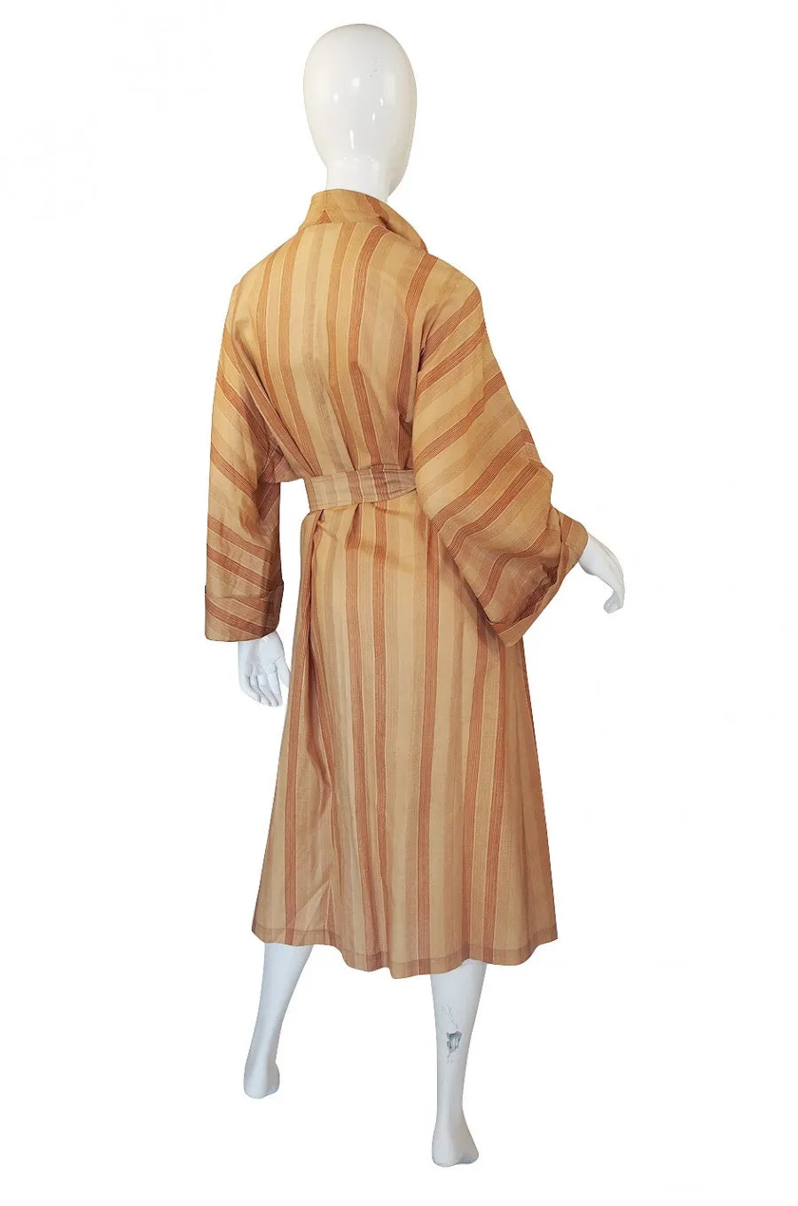 1973 Valentino Striped Lightweight Coat
