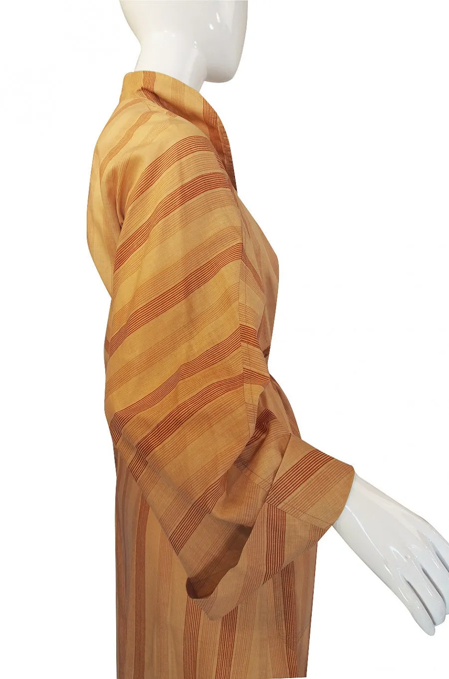 1973 Valentino Striped Lightweight Coat