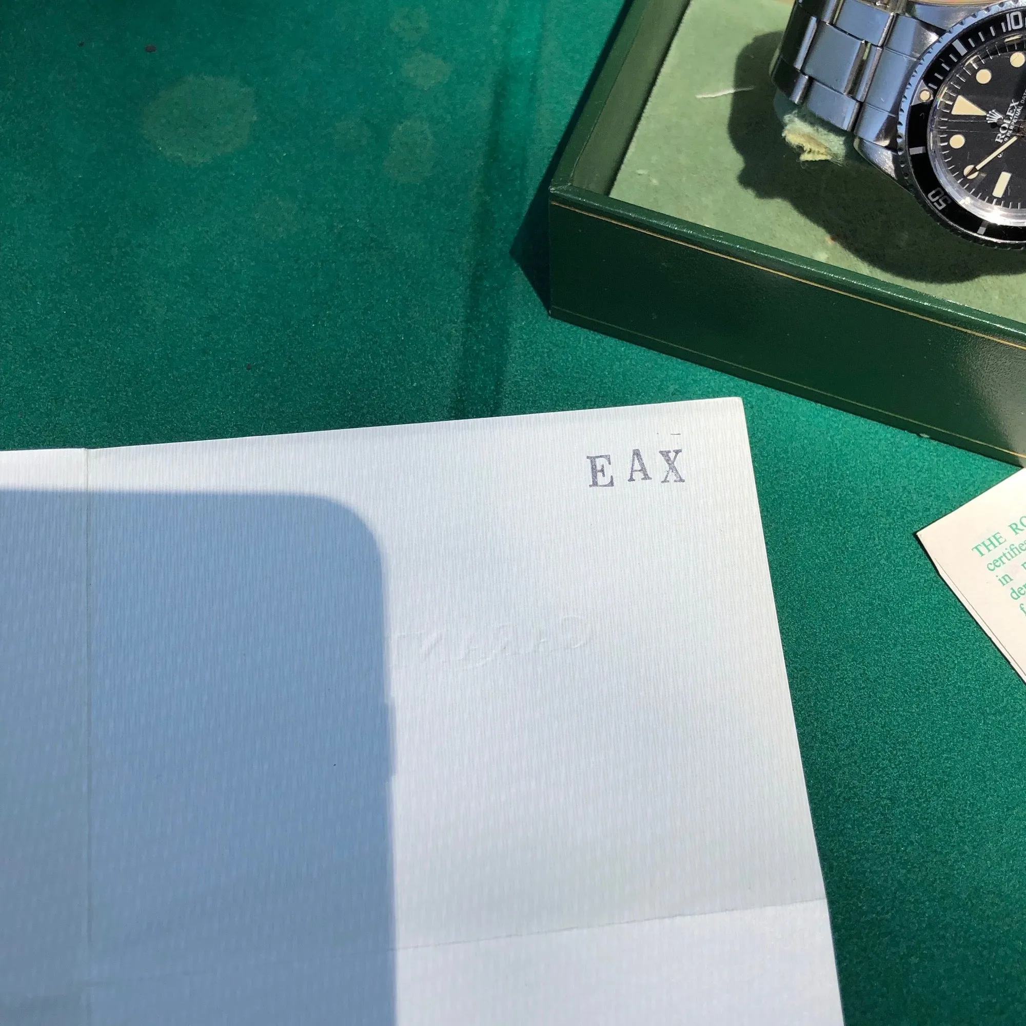 1974 Rolex Red Submariner 1680 Mk VI Black Dial Wristwatch Box Papers
