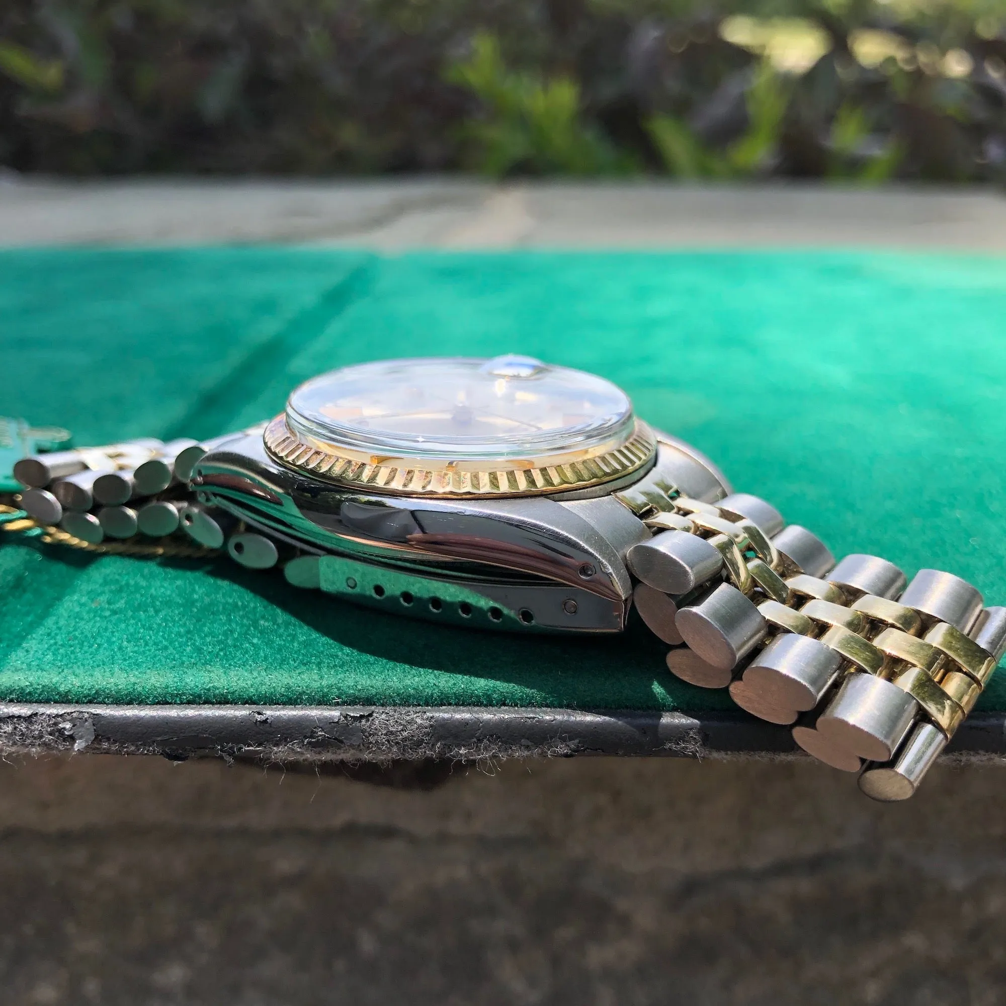1975 Rolex Datejust 1601 Sigma Steel Gold Two Tone Jubilee Champagne Automatic Wristwatch Box Papers