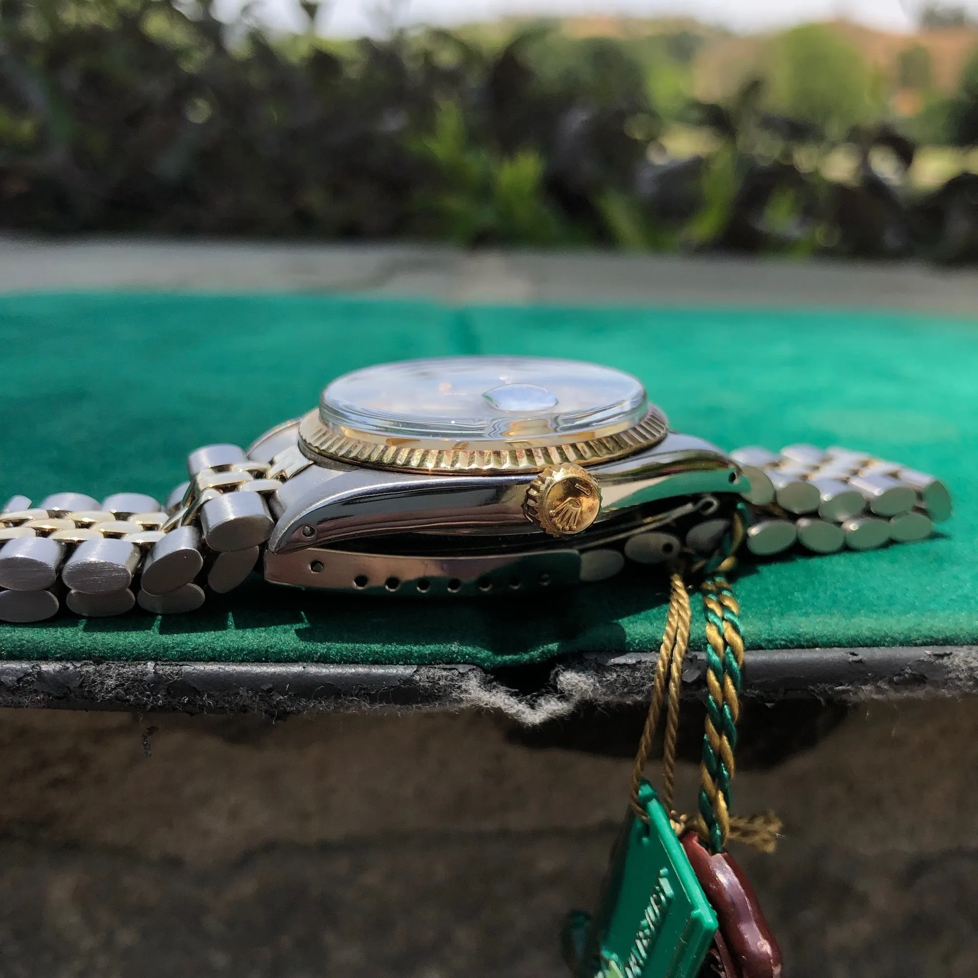 1975 Rolex Datejust 1601 Sigma Steel Gold Two Tone Jubilee Champagne Automatic Wristwatch Box Papers