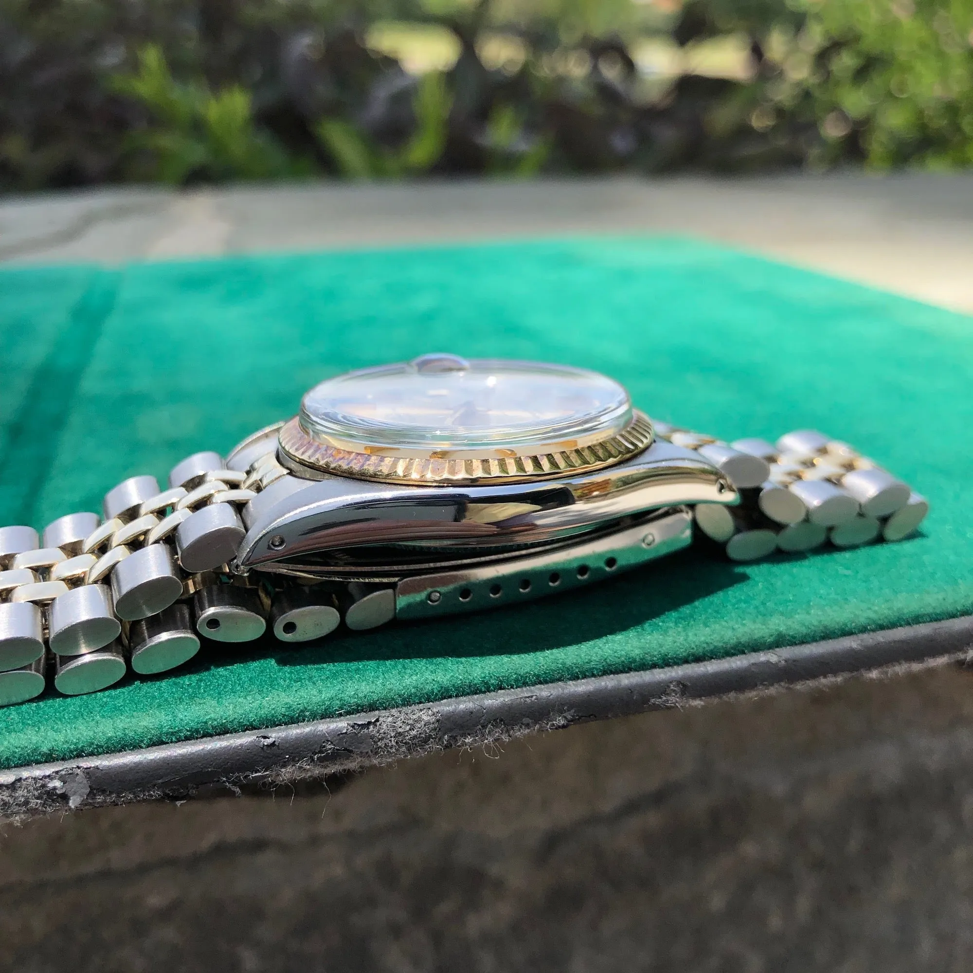 1975 Rolex Datejust 1601 Sigma Steel Gold Two Tone Jubilee Champagne Automatic Wristwatch Box Papers