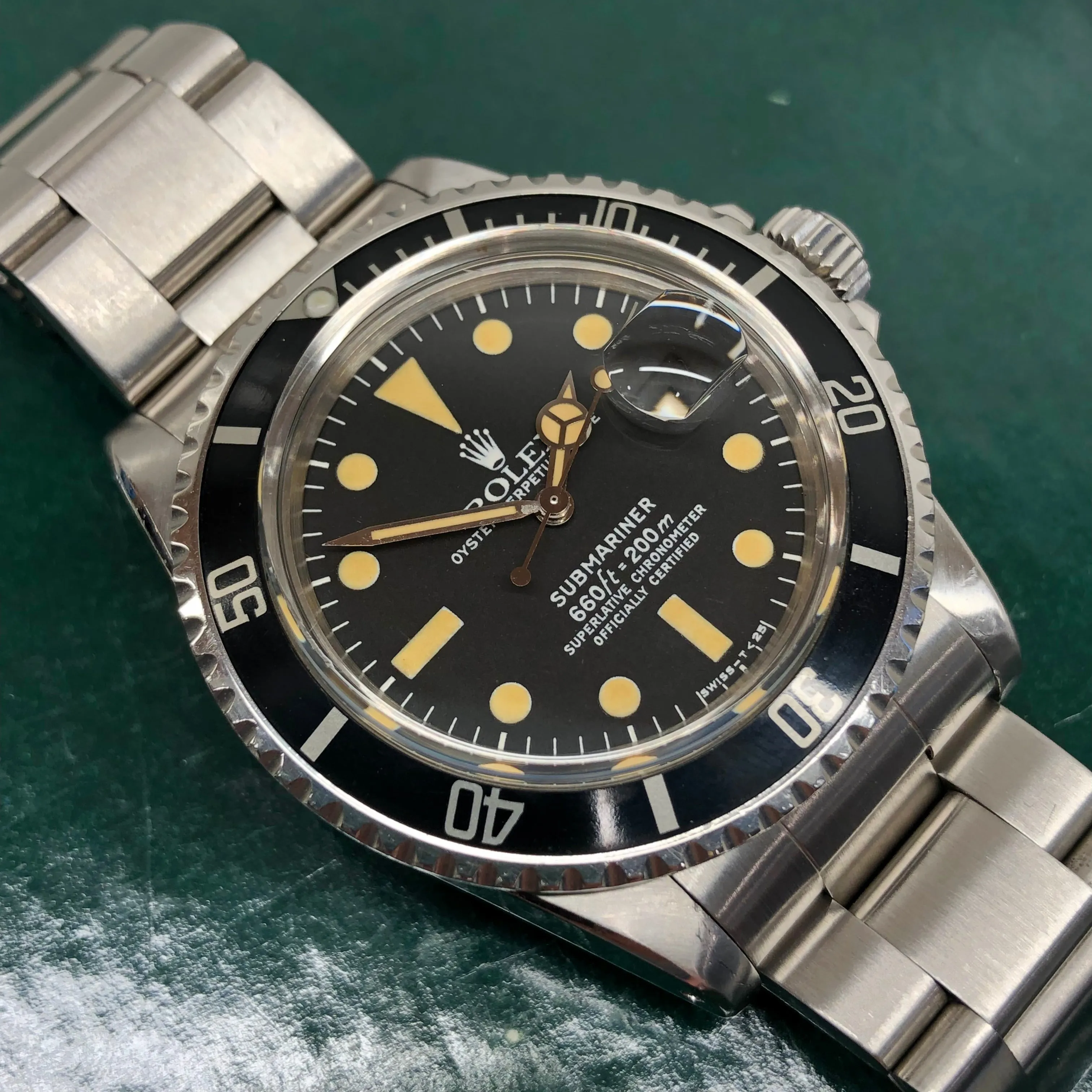 1975 Rolex Submariner 1680 Mk 1 Matte Dial Steel Automatic Wristwatch