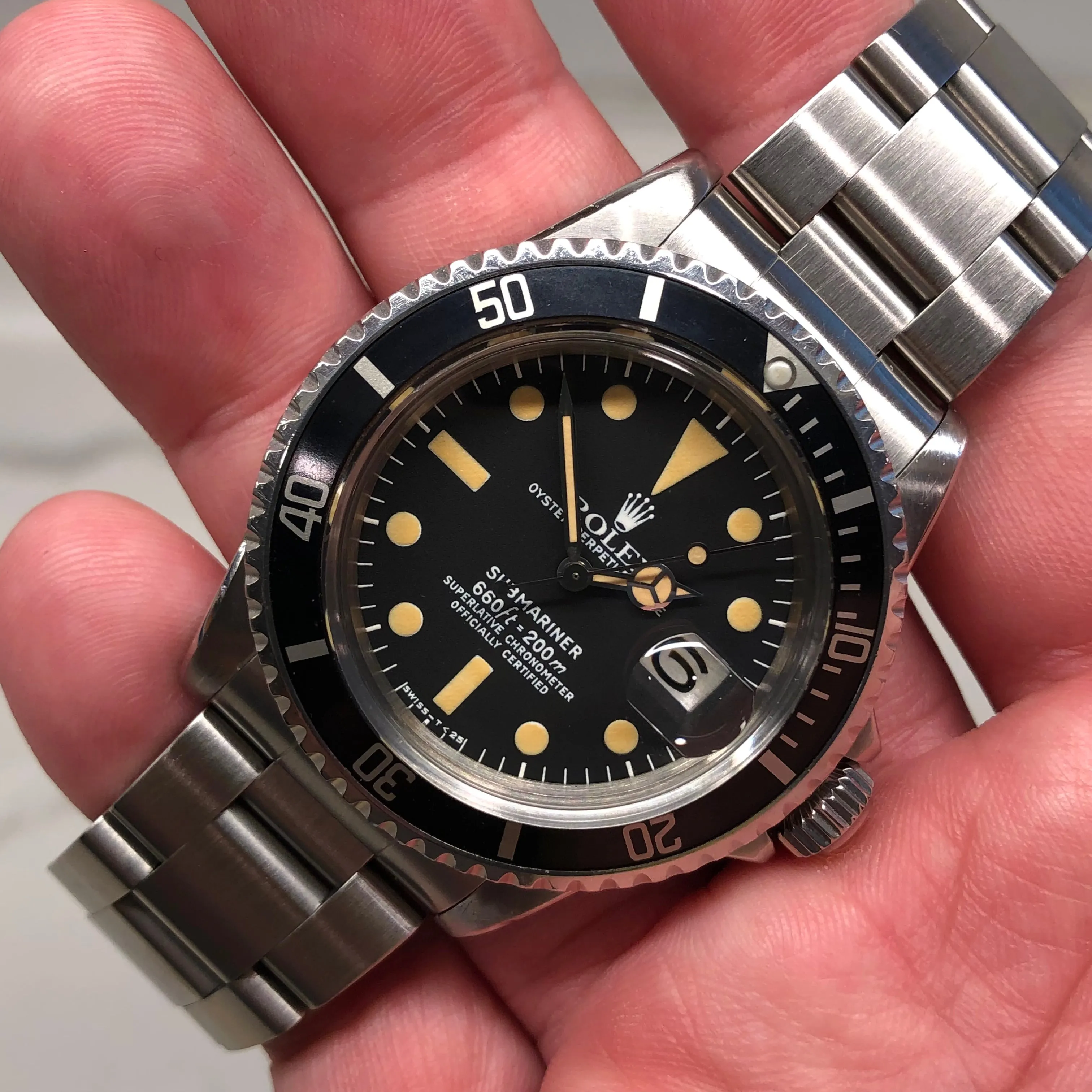 1975 Rolex Submariner 1680 Mk 1 Matte Dial Steel Automatic Wristwatch