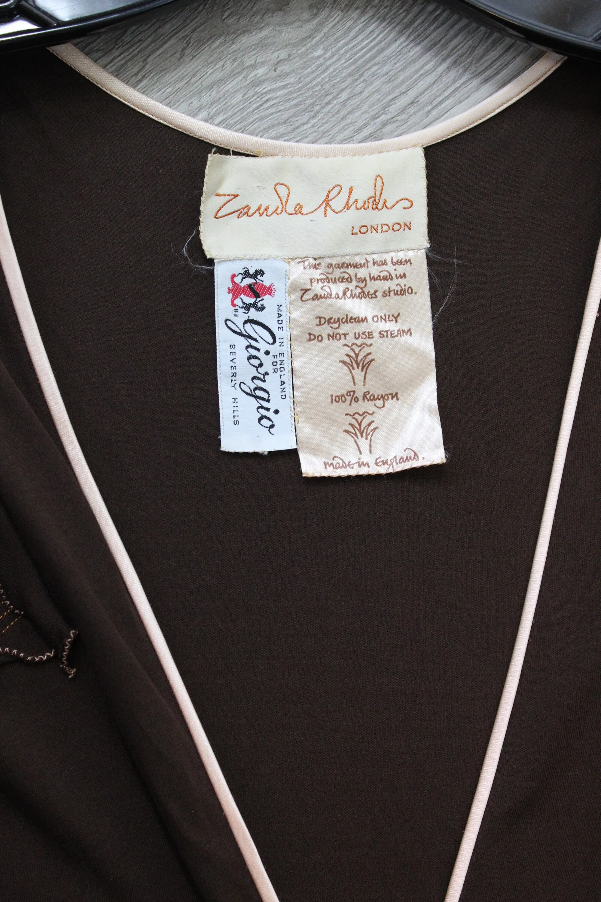 1976 ZANDRA RHODES documented dress xs | new spring