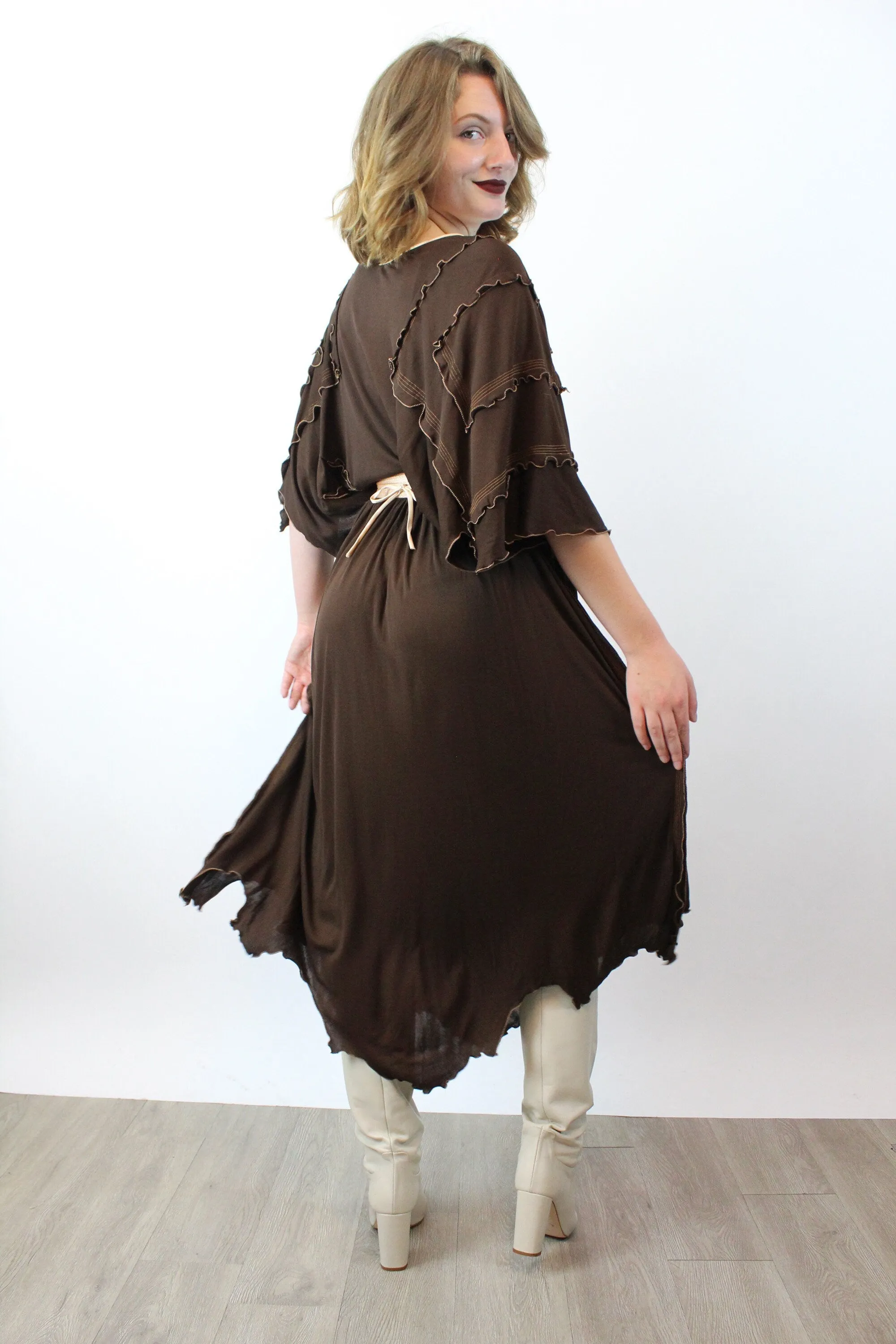 1976 ZANDRA RHODES documented dress xs | new spring
